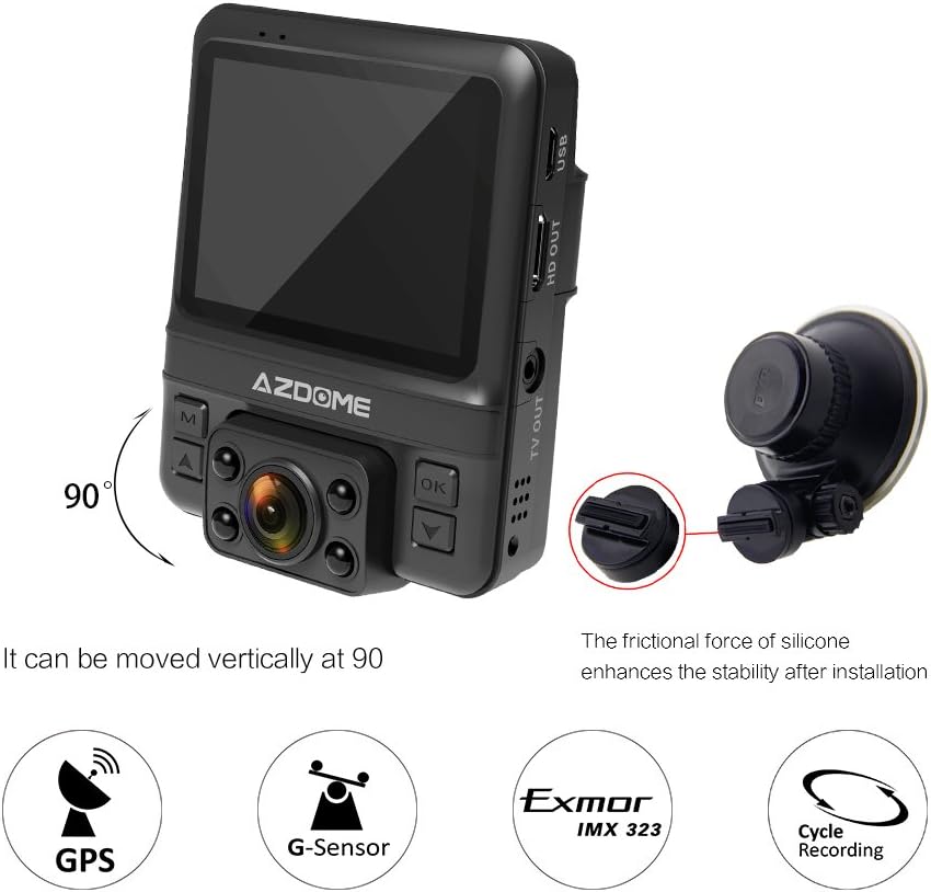 アクセサリー AZDOME Dash Cam GS65H Sony Dash|azdome Gs63h/gs65h Dash Cam Mount - In-dash